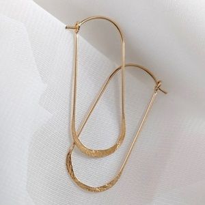 Cindy Liebel Kairo Hoops Earrings, Yellow Gold Fill XTall, Salt & Sundry
